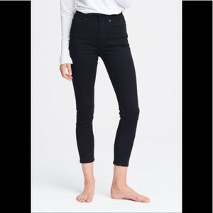 Rag & bone Nina No Fade Black High Rise Skinny